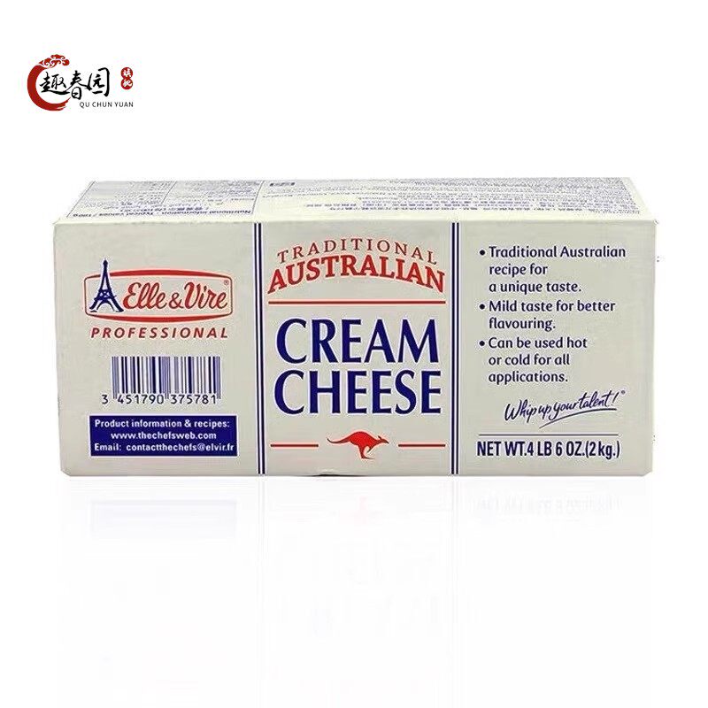 原装进口铁塔牌奶油干酪2kg爱乐薇奶油奶酪忌廉芝士乳酪慕斯蛋糕