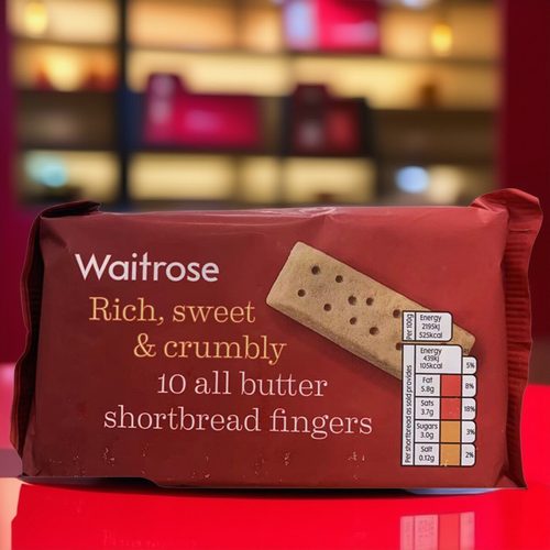 现货英国Waitrose牛油手指饼干经典浓郁黄油曲奇shortbread200g