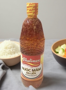 越南进口Nuoc mam an lien Cholimex900ml蒜蓉辣椒鱼露调料三合一