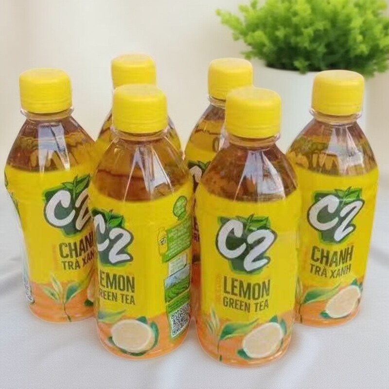 南洋风情柠檬绿茶355m越南进口C2