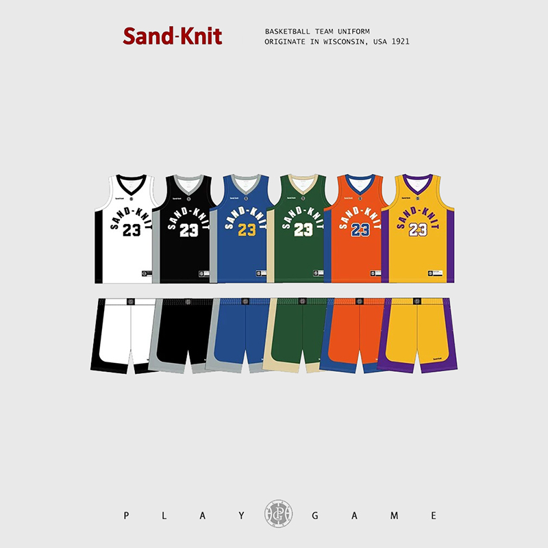 森耐特数码印多色系篮球服套装定制球衣企业团购队服