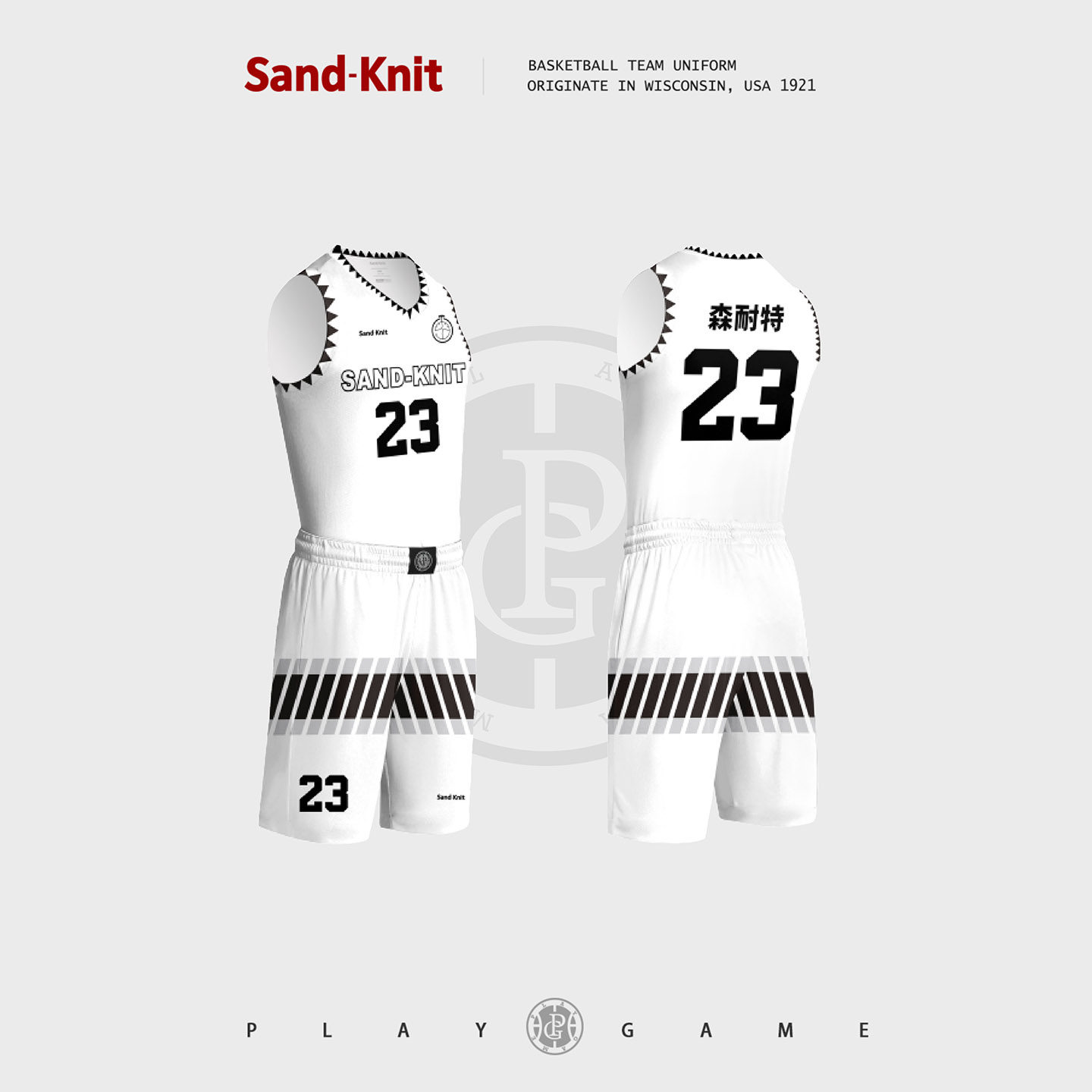 Sandknit森耐特旗舰店数码印篮球服套装学生个性化定制篮球衣