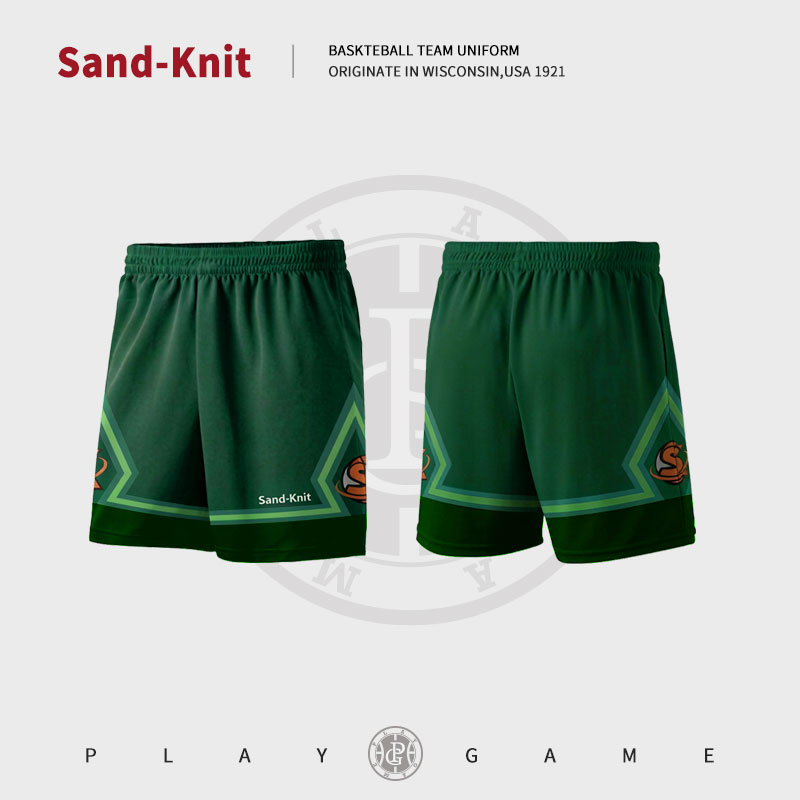 Sandknit森耐特品牌logo印花美式篮球运动短裤跑步健身裤子夏季