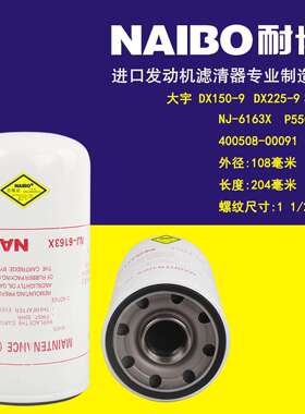 NJ-6163X大宇DX225-9机滤 P550371 400508-00091