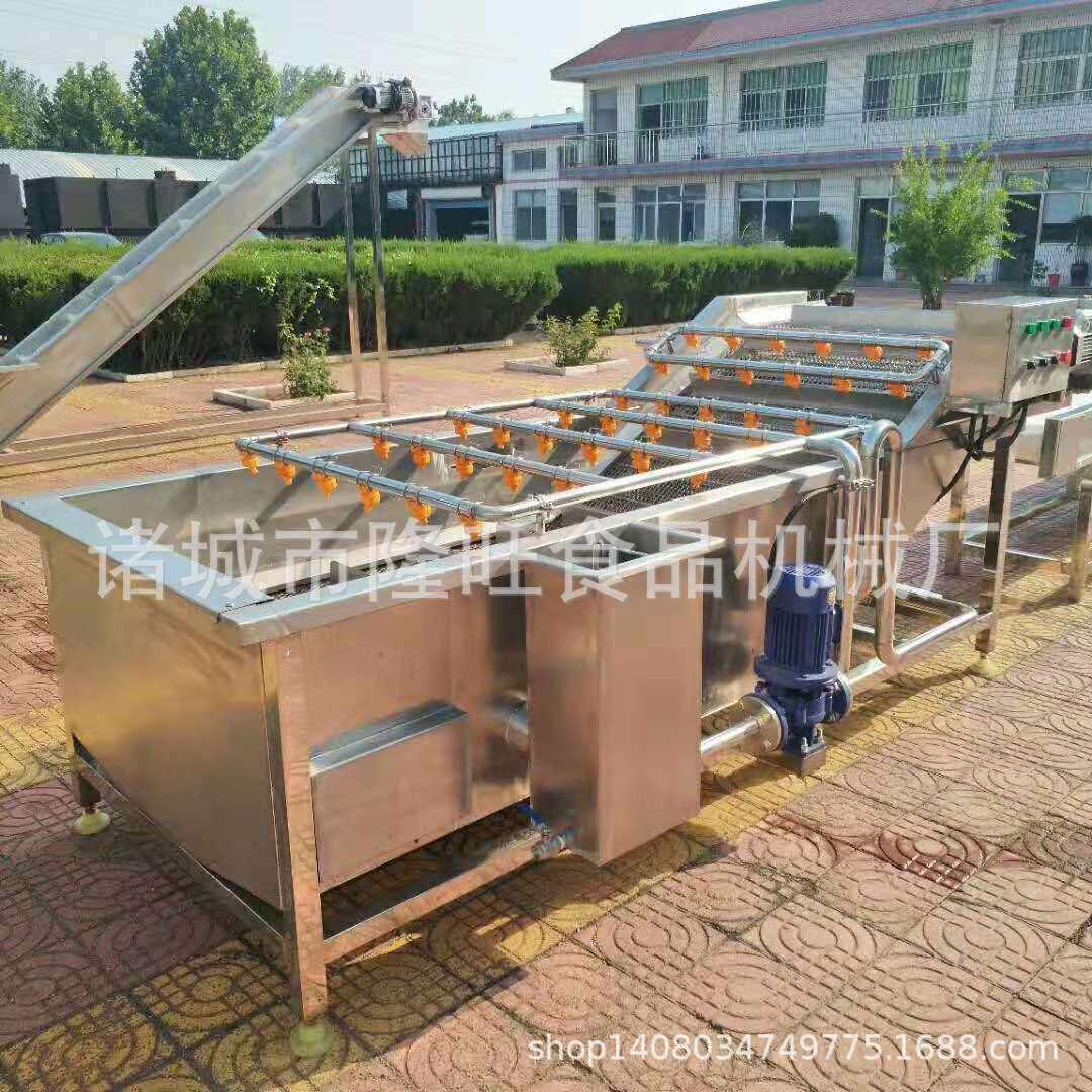 芥菜洗菜设备鸡毛菜鼓泡清洗流水线酸青菜去泥沙脱盐气泡清洗机