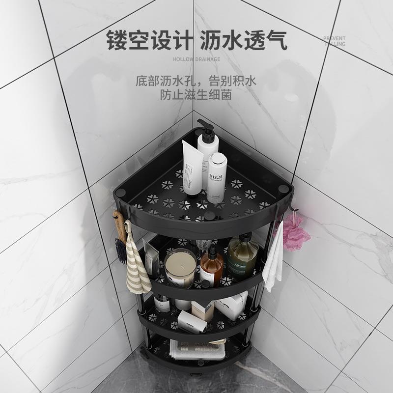 【折扣价】浴室厨房置物架落地小推车厕所洗手间移动收纳架卫生间