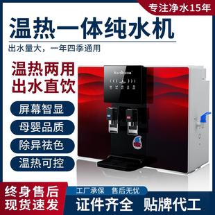 智能饮水机冷热两用ro反渗透净水机 母婴净水器家用直饮温热壁挂式