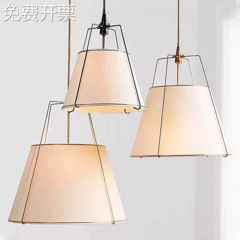 现代设计师极简陶瓷轻奢餐厅长吊灯展厅软装氛围酒店吧台餐桌吊灯