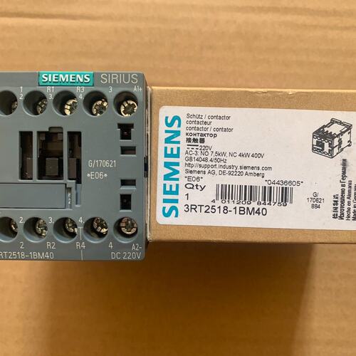 议价3RT2518-1BM40接触器正品