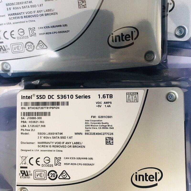 议价S3610 1.6T 固态硬mlc颗粒企业级SSD健