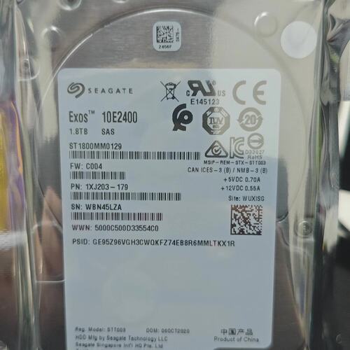 议价库存 ST1800MM0129 FW:C004 1