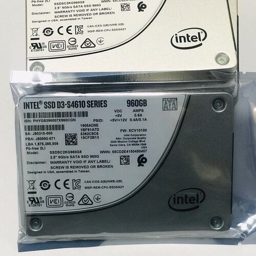 议价S4610 960G企业级固态硬，型号SSDSC2K