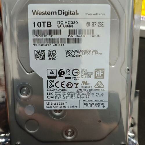 议价成色 西数 WD WUS721010ALE6L4 10T