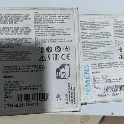 议价 捷克 接触器辅助触头3RH5921-1EA11