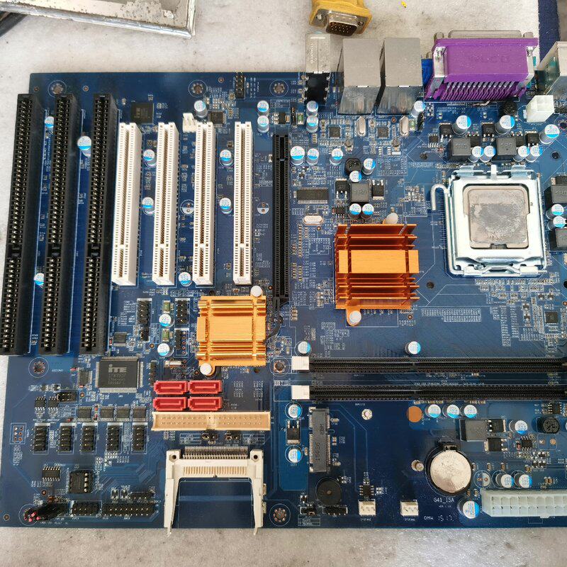 议价HT G41ISA 带3个ISA插槽工业主板4个PCI双网