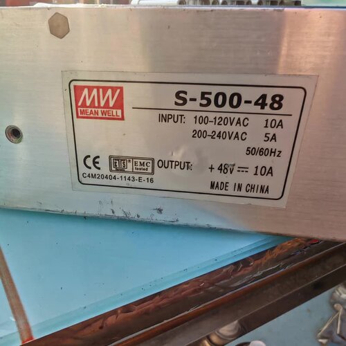 议价 明纬MW S-500-48开关电源，48V输10A，输入电