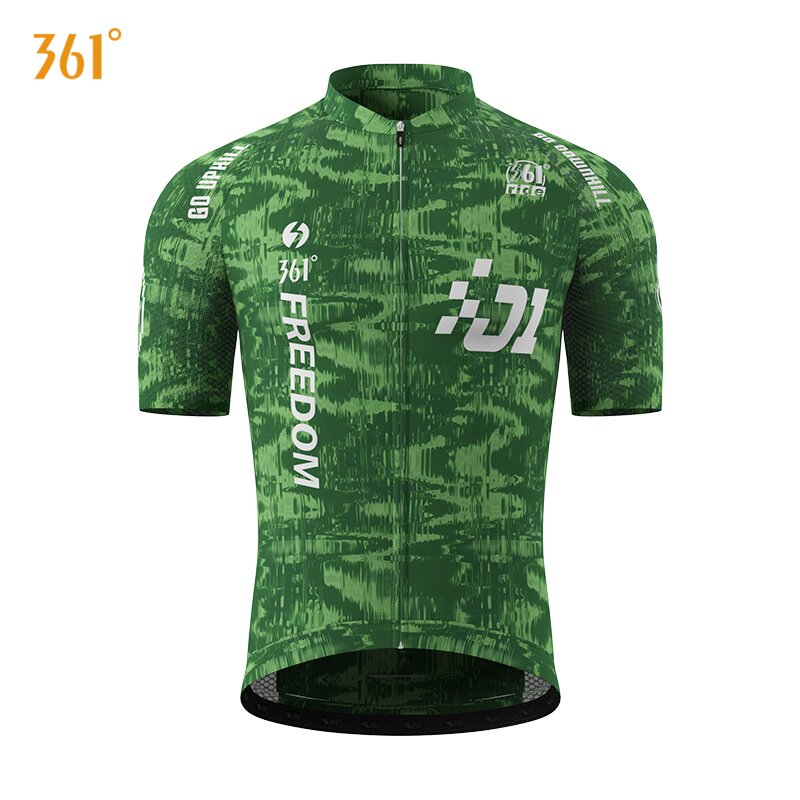 361&deg;骑行服官方正品专业公路车自行车骑行上衣绿色短袖紧身气动