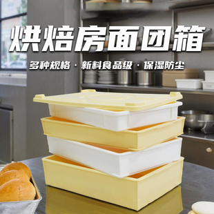 加厚面团箱配盖食品发酵箱存储收纳箱披萨冷藏保鲜醒发箱白色面团