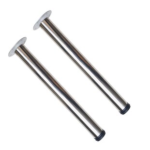 不锈钢桌腿支架桌子腿固定支x架吧台脚支撑柱子可拆卸可调节高矮