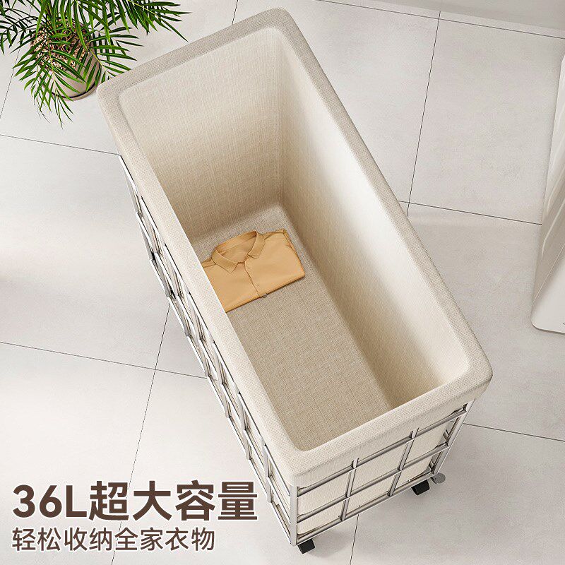 脏衣篓家用放脏衣服收纳筐高颜值大容F量洗衣篮子脏衣篮带轮脏衣