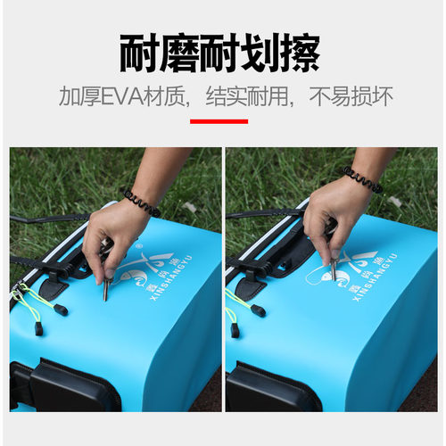 活鱼桶钓鱼桶鱼箱鱼护桶eva折叠C钓箱加厚水桶 装鱼桶渔具用品包