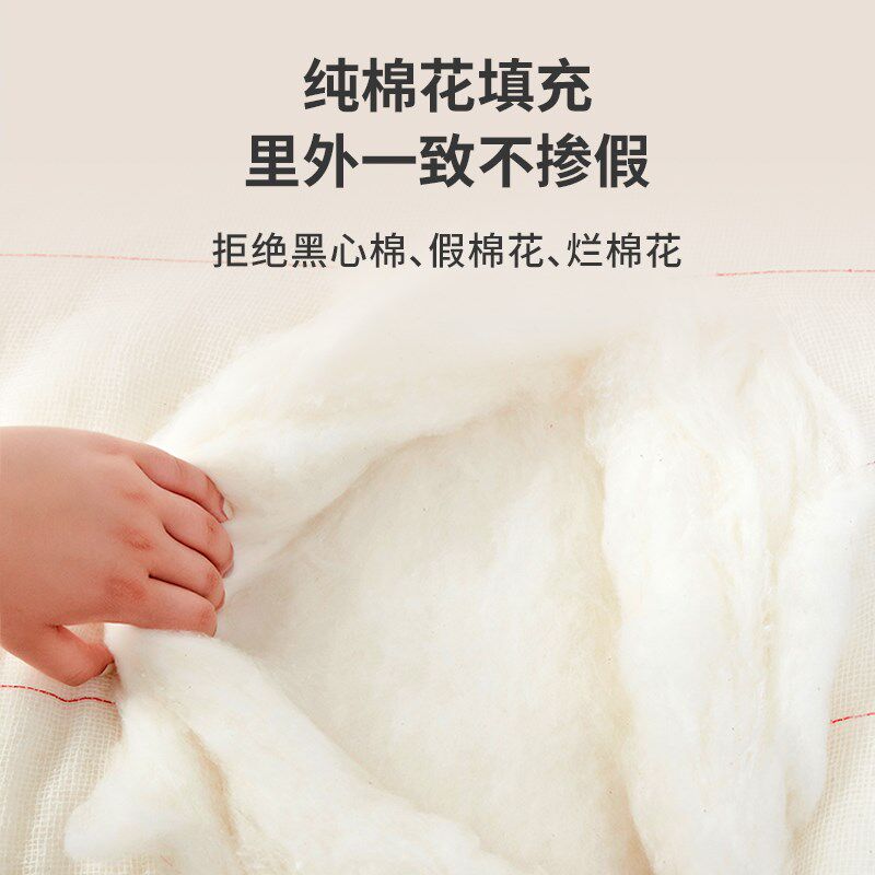 婴幼儿手工棉花i被子棉被婴儿新生儿宝宝小孩秋冬季小尺寸120x150