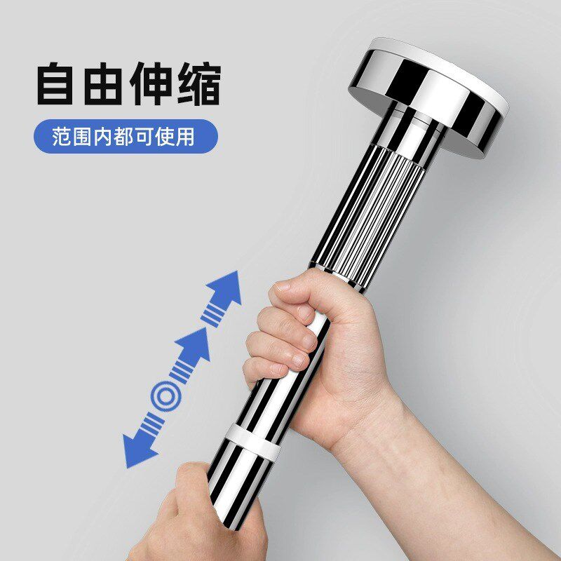 厨房窗台置物架窗户收纳挂杆横杆免打孔伸缩杆Q窗口窗边置物杆挂