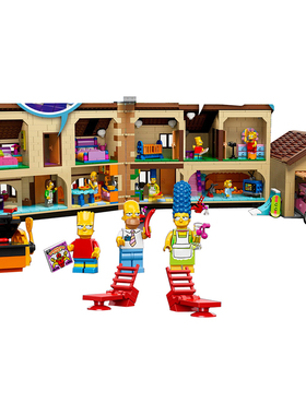 辛普森一家大房子71006儿童益智拼装中国积木大型玩具V礼物16005