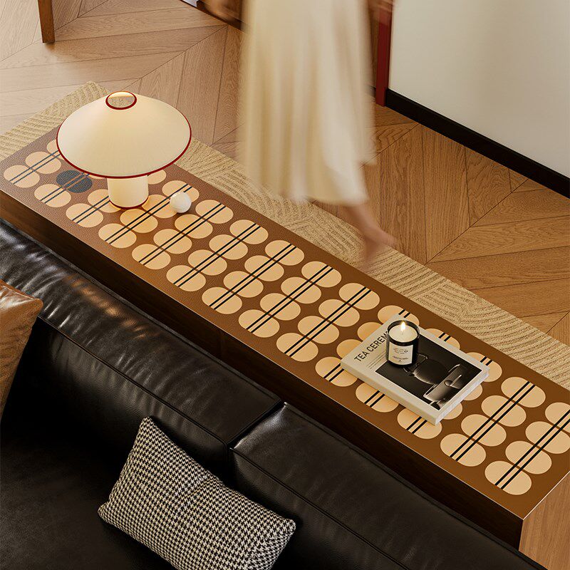 瓦西里中古包豪斯餐边柜电视柜保护垫防烫防水防T尘防油盖布可定