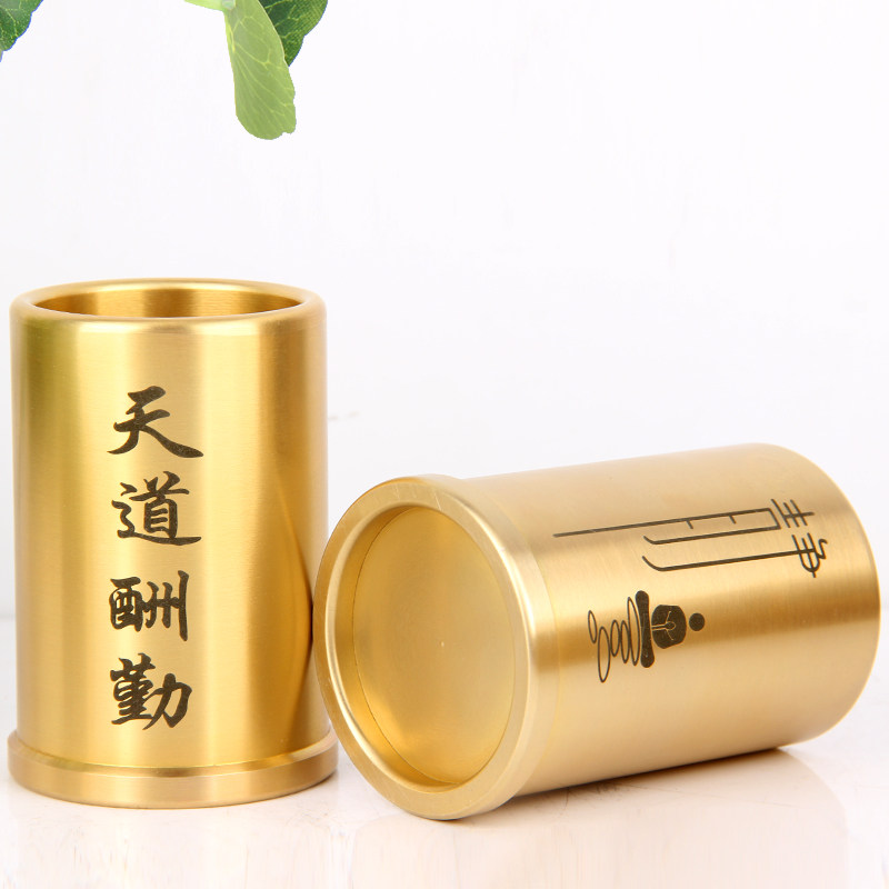 铜笔筒摆件 实心铜笔筒摆件 书桌 工艺礼品 摆件V 量大可以订做