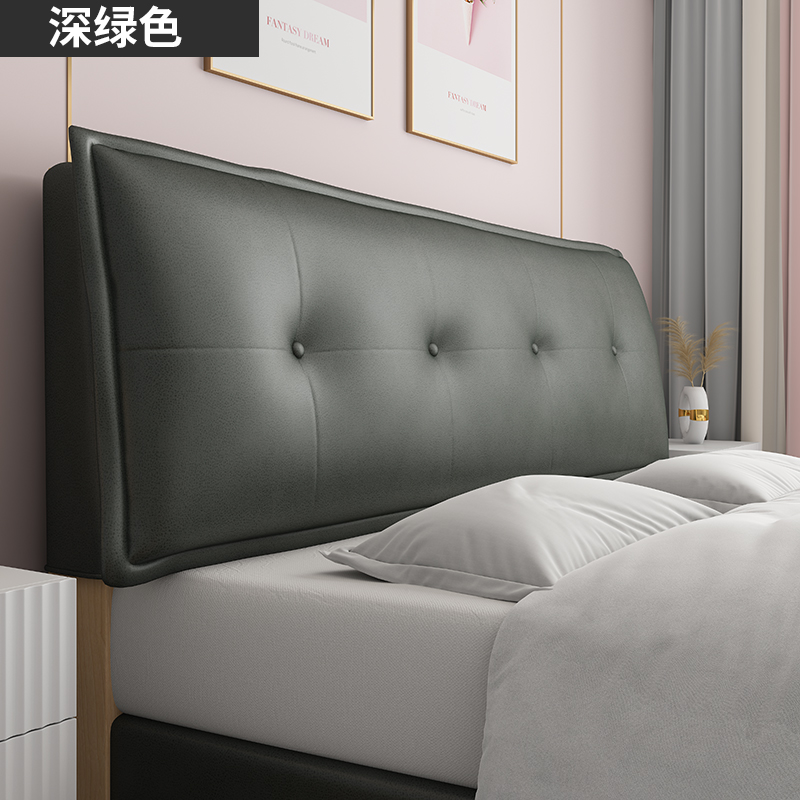 床头靠垫大靠背简约床头套罩科技布软包可固定床上靠枕拆洗海绵