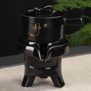 功夫泡茶器防烫家用石磨茶壶茶杯陶瓷单壶单杯 懒人半自动茶具套装