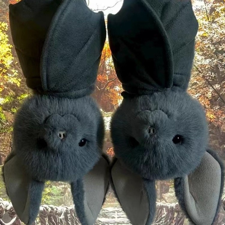 小红书同款原尺寸倒挂蝙蝠玩偶毛绒公仔搞怪趣味玩具万圣节礼物