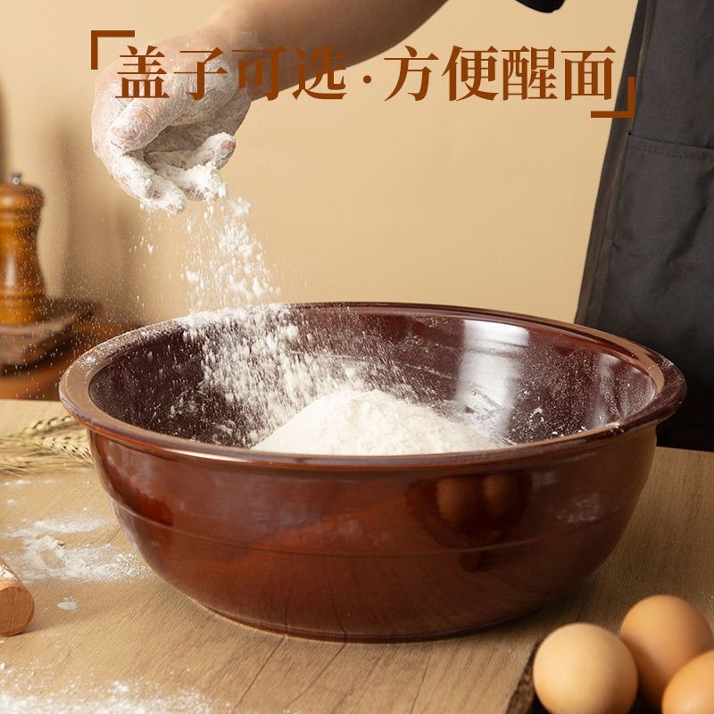 晒酱包邮陶瓷大号手工面盆家用老式厨房发面加深复古揉面商用