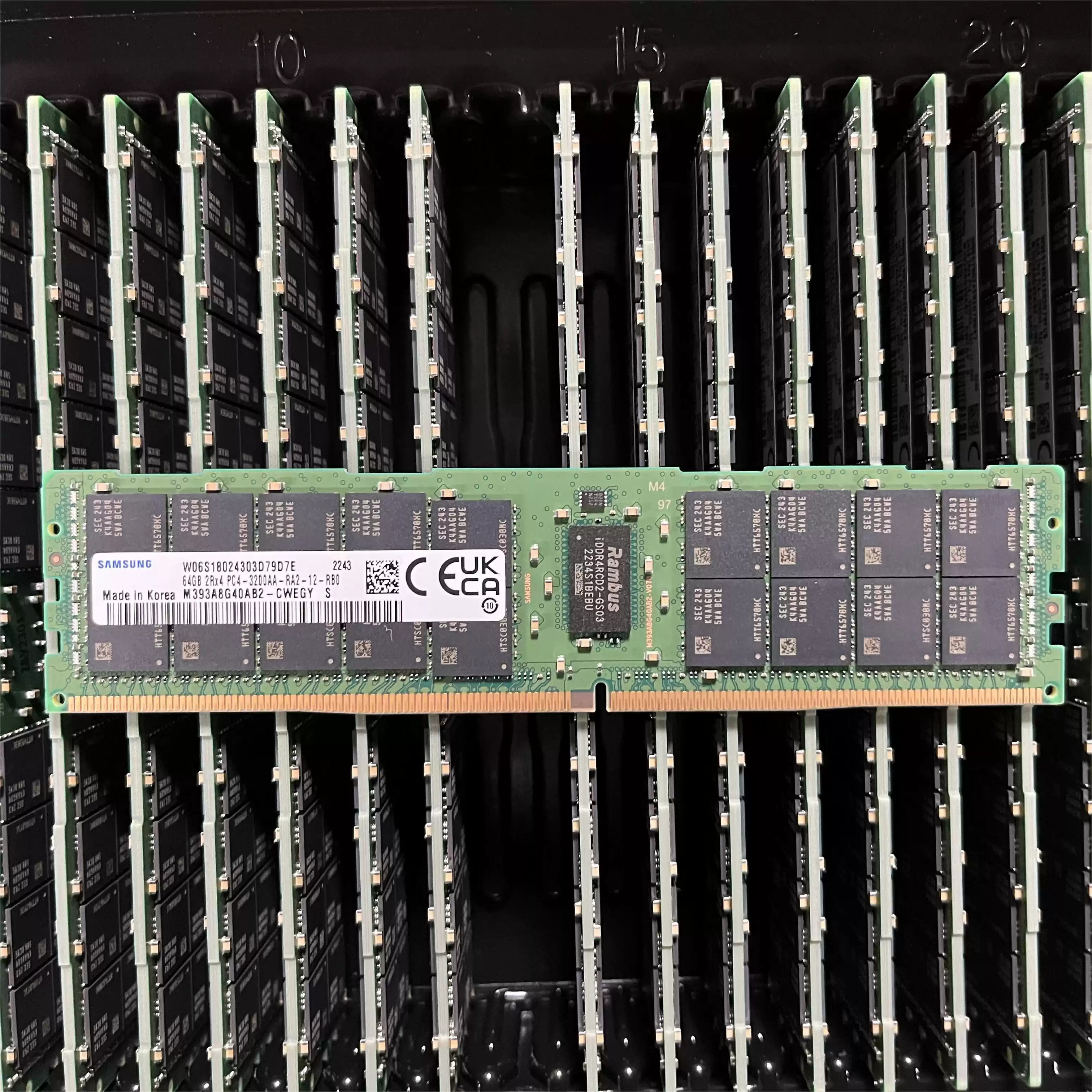 三星32G 64G DDR4 3200 2933 2666 2400REG RDIMM服务器内存条ECC