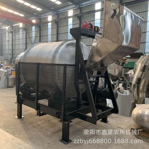 食品不锈钢滚筒搅拌机卧式酱菜调味料鸡翅拌料机八宝粥麦片混料机