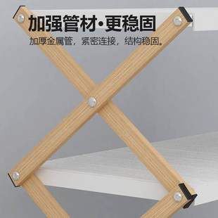大学宿舍鞋 架家用门口简易收纳置物架宿舍多层 架免安装 铁艺折叠鞋