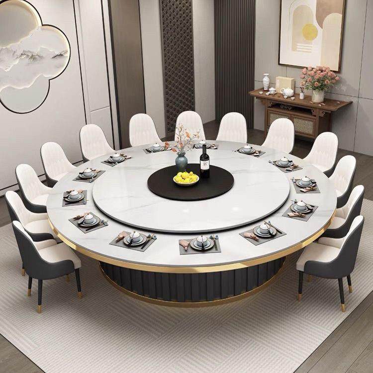 酒店大圆桌岩板电动餐桌饭店轻奢15/20人电磁炉火锅桌家用宴会桌,商业/办公家具,酒店桌椅,淘宝优惠券,粉丝福利购,淘宝优惠卷
