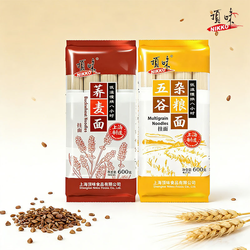 顶味五谷杂粮挂面荞麦面粗粮杂粮冷面拌面方便速食面条整箱团购图片