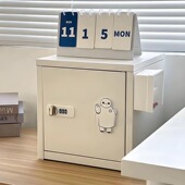 桌面收纳柜宿舍零食柜手机保管箱家用密码 锁储物柜小型密码 箱防盗