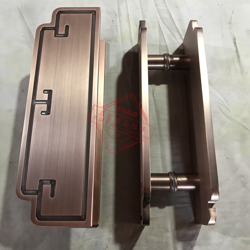 中式仿古现代大门玻璃门拉手铝雕刻古铜木门推拉门柜门入户门把手