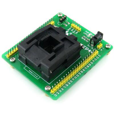 STM8专用编程座 烧写座 QFP44 0.8mm 原装座子 微雪 STM8-QFP44