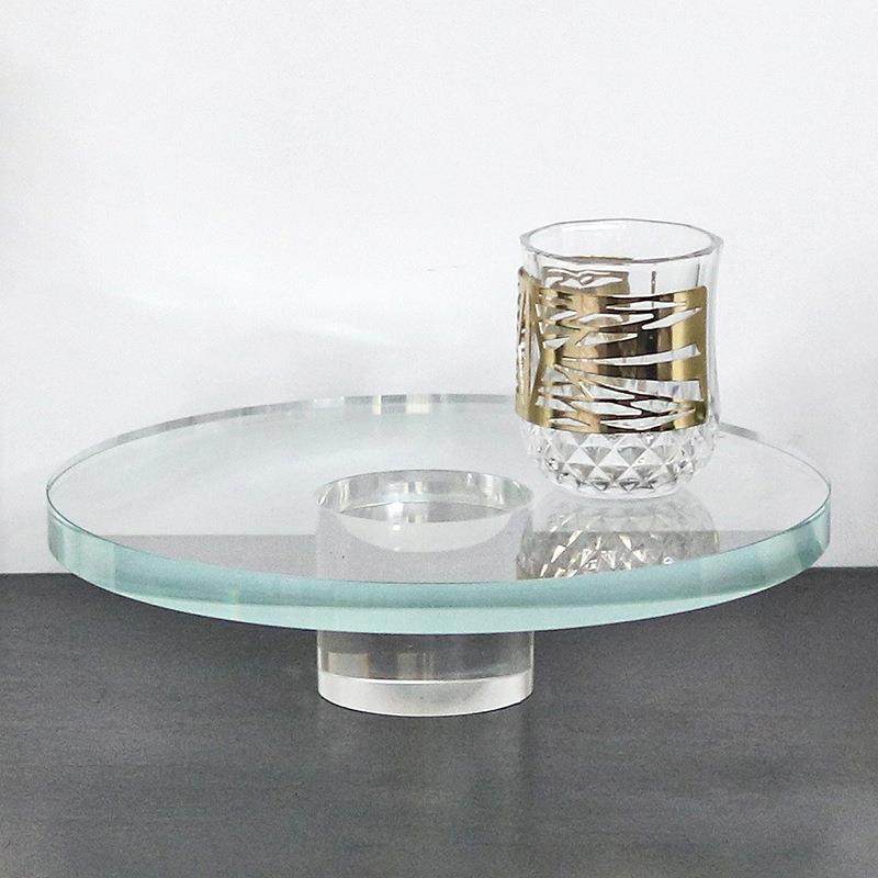 北欧极简摆件水晶圆形高脚果盘桌面艺术轻奢样板房透明托盘装饰品,玩具/童车/益智/积木/模型,毛绒/玩偶/公仔/布艺类玩具,淘宝优惠券,粉丝福利购,淘宝优惠卷