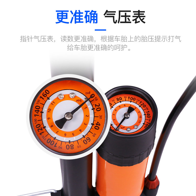 永久自行车打气筒高压家用电动电瓶车通用篮球充气泵桶单车摩托车