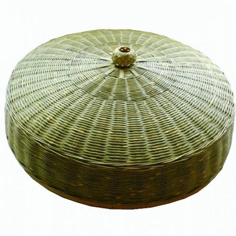 防苍蝇网罩竹编制品工艺品 纯手工单个菜罩饭桌伞盖 竹制品