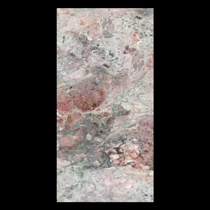 现代简约粉绿色奢石大理石瓷砖客厅地砖化妆室厨房壁砖600 1200