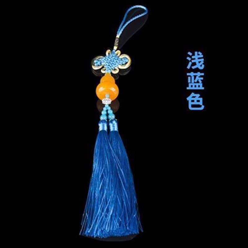 葫芦丝巴乌乐器仿蜜蜡吊坠小中国结挂件装饰流苏挂穗平安结