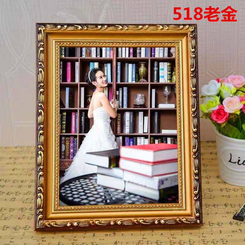 实木十字绣画框木线条框条518珠光亮金180米鑫源木线小木线白金