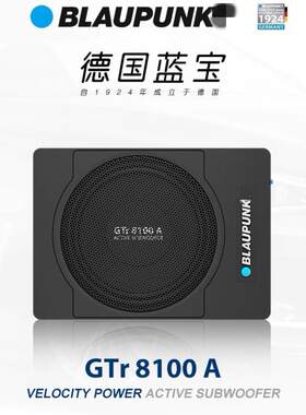 德国蓝~宝汽车座位炮GTr8100A超薄车载座椅大功率有源8寸低音炮