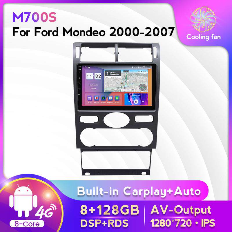 适用于福特Mondeo蒙迪欧00-07款安卓大屏中控车载导航屏幕8+128